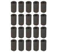 ANKROYU Aquarium Filter Sponge Protector Cover Water Inlet Sponge Replacement Accessories High Density Safe Non Fish Tank Filter Sponge for Aquarium Black Size 4x8cm 20Pcs (Medium size (small hole))
