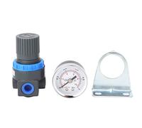 ANKROYU AR2000 Pneumatic Pressure Regulator Gauge Aluminum Alloy Air Compressor Control Valve with Mounting Bracket for Industrial Workshop Use G1/4 Inch