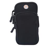 ANKROYU Armband Phone Case Pouch Neoprene Sports Running Jogging Gym Arm Wrist Bag with Earpiece Hole Dual Pockets for Men Women Outdoor Exercise Green Blue Black Orange Rose Red (Ankroyufitui-03)