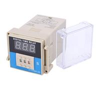 ANKROYU ATS48A20 LED Digital Display Adjustable Cycle Time Relay Wide Delay Range Industrial Automation Control Components Plastic Material (AC220V)