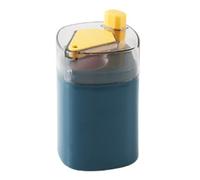 ANKROYU Automatic Toothpick Dispenser Reusable Plastic Toothpick Holder with Pop Up Design Large Capacity Storage Container for Home Kitchen Dining Navy Blue
