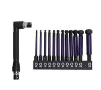 ANKROYU Ball End Hex Screwdriver Bit Set 13Pcs High Precision S2 Alloy Steel Hex Bits with Wrench for Professional Mechanics and DIY Enthusiasts