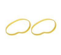 ANKROYU Band Saw Tires 8 Inch Non Slip Rubber Replacement Tires for Woodworking Bandsaw Wheels Durable Yellow 2PCS 12.55mm Width 3.17mm Thickness