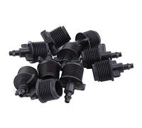 ANKROYU Barb Tubing Adapter 1/2 Inch Heavy Duty Plastic Irrigation Fitting for 4mm 7mm Capillary Hose Professional Grade Connector for Garden Greenhouse Misting System 10 Pack