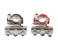 ANKROYU Battery Terminal Heavy Duty Brass Quick Release Connector Positive Negative Pole for Car Truck RV Marine Boat Universal Fit 45AH to 200AH Batteries Red Black Pair