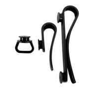 ANKROYU Beach Bag Insert Hook 3 Pcs Set Premium ABS Plastic Hanging Organizer for Keys Sunglasses Towel Wallet Accessories Beach Outings Travel (Black)