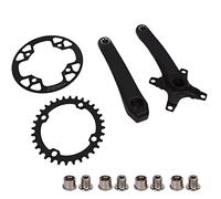 ANKROYU Bicycle Crankset Aluminium Alloy High Performance Bike Crank Arm Set with 32T Chainring Lightweight Durable Road Bike Crankset 170mm Length 104mm BCD Complete Installation