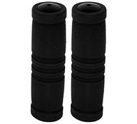 ANKROYU Bicycle Handlebar Grips Ergonomic Comfort Cycling Handle Covers Anti Slip Shock Absorbing Latex Bike Accessories for Mountain Road Bikes Red Blue Black 3.5x12cm 1 Pair (Red) (Blue) (Black)
