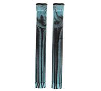 ANKROYU Bicycle Handlebar Grips Longneck TPE Rubber Soft Comfortable Anti Slip Mountain Bike Handle Grips for Cycling Bikes Blue Black 22cm Pair