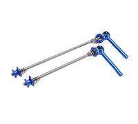 ANKROYU Bicycle Quick Release Skewer High Strength Lightweight TC4 Aluminum Alloy Trainer Skewer with Anti Slip Ring for Road Bike Mountain Bike Folding Bike 230mm 190mm 2 Pack (Black) (Red) (Blue)