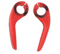ANKROYU Bike Bar Ends Plastic Multi Angle Regulation Anti Slip Bike Handlebar Ends Extender for Road Mountain Bike Cycling Accessories (Red)