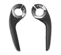 ANKROYU Bike Bar Ends Plastic Multi Angle Regulation Anti Slip Bike Handlebar Ends Extender for Road Mountain Bike Cycling Accessories (Black)