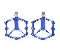 ANKROYU Bike Bearing Pedal CNC Aluminum Alloy Lightweight Durable Mountain Bicycle Pedals with Chromium Molybdenum Steel Shaft for Road Bikes Mountain Bikes Folding Bikes 123 x 101 (Black) (Red)