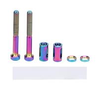 ANKROYU Bike Computer Mount Extension Screw Ti Alloy Lightweight Universal Secure Connection for Cycling GPS Mounts Colorful Durable Screw Set for Road Mountain Bikes