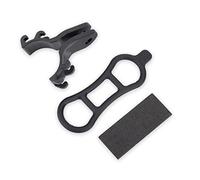 ANKROYU Bike Flashlight Mount, Silicone Shock Absorbing Torch Holder Bracket with Quick Release Clip, Vibration Resistant Handlebar Accessory for Road Night Cycling