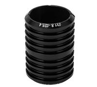 ANKROYU Bike Handlebar Shim Aluminium Alloy Anodized Stem Shim Durable Resistant Easy Installation for Mountain Road Bikes Cycling Accessories 25.4mm to 31.8mm 2 Pieces Set (Black)