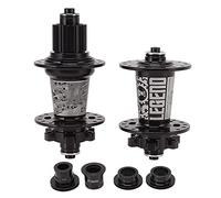 ANKROYU Bike Hub 6 Bearing Mountain Bike Hub Aluminum Alloy 32H 72 Clicks 6 Claw Ratchet Teeth Smooth Riding for 8 to 13 Speed Bicycles Front and Rear Hub Set with Quick Release (Black)