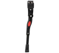 ANKROYU Bike Kickstand Bicycle Kickstand Adjustable Side Parking Stand Premium Aluminum Alloy Support Foot for Mountain Road Bikes Black White 33.5cm (Black)