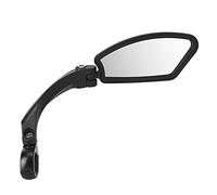 ANKROYU Bike Rearview Mirror Stainless Steel Foldable Durable High Visibility Wide Angle Clear Image with Reflective Strips for Bicycle Cycling Safety Accessories (HF-MR080R to the right)