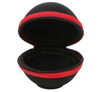 ANKROYU Billiard Ball Case Holder Clip On Cue Ball Storage Bag with Aluminum Alloy Buckle for Pool Players Training Accessories Durable EVA Material 60x70x70mm Compact Size