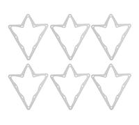 ANKROYU Billiard Magic Rack Sheets 6PCS Durable Anti Tear Pool Table Accessory Tool For 10 Ball Game Racking White Thin Film