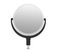 ANKROYU Biological Microscope Reflective Mirror Light Gathering Plane Concave Mirror for XSP 00 02 06 Series Microscopes Stainless Steel 360 Degree Rotatable (Plastic Bracket)