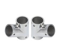 ANKROYU Boat Handrail Fittings 316 Stainless Steel Marine Grade Hardware 60 Degree Mirror Polished Left Right Pair for Yachts and Ships Durable Construction (Φ22mm（7/8"）)