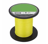 ANKROYU Braided Fishing Line 8 Strands 500m Ultra Strong PE Fishing Wire Smooth Abrasion Resistant Yellow Mainline for Sea Fishing Lure Fishing Saltwater Freshwater Angling (10)