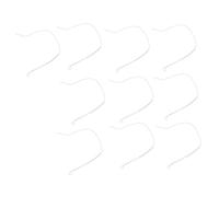 ANKROYU Braided Leader Loop Connectors Premium White Fly Fishing Combo for Secure Leader Line Connection Durable Nylon Material 10 Pcs Set