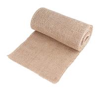 ANKROYU Burlap Jute Hessian Fabric Roll Premium Quality Natural Decorative Material for Christmas Wedding Party Decor DIY Crafts Sturdy Durable Reusable Rustic Style 5cm 10cm 15cm (Width 15CM, length