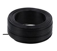 ANKROYU BVV 1x1 Electrical Flexible Wire 7 Red Copper Insulated Cable 100m 328ft AC300V Black for Power Tools Home Appliances Lighting