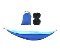 ANKROYU Camping Hammock for 2 Person Portable Parachute Nylon Hammock for Travel Outdoor Backpacking Durable Lightweight Double Hammock for Camping Hiking Garden 210t Nylon Fabric (Blue Sky and Blue)
