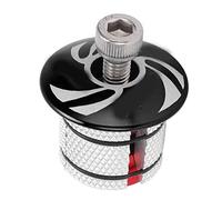 ANKROYU CANSUCC Bicycle Front Fork Standpipe Expansion Core High Strength Aluminum Alloy Hanging Core for Carbon Fiber Aluminum Iron Head Tubes 1 1/8 28.6mm Head Tube with M6 Screw (Black)