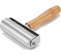 ANKROYU Carbon Steel Leather Rolling Tool, ANKROYU Wood Handle Leather Press Roller for Crafting | Ergonomic Design for Smoothing Edges, Glue Application & Fabric/Upholstery Work(60mm)
