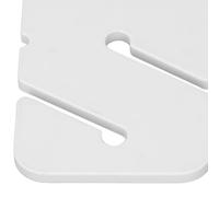 ANKROYU Cave Diving Line Markers 4PCS High Visibility ABS Plastic Rectangular Underwater Navigation Tools for Technical Cave Wreck Diving Safety Equipment (White)
