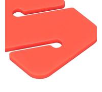 ANKROYU Cave Diving Line Markers 4PCS High Visibility ABS Plastic Rectangular Underwater Navigation Tools for Technical Cave Wreck Diving Safety Equipment (Orange)