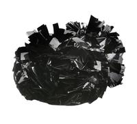 ANKROYU Cheerleading Pom Poms Professional Cheer Dance Pompoms Set Lightweight Skin Friendly Soft Plastic Vibrant Shaking Hand Flowers for Sports Games Team Events Black 24.5cm