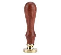 ANKROYU Classic Wooden Brass Sealing Wax Stamp Stick Elegant Vintage Wax Seal Stamp for Wedding Invitations Letters Envelopes Gifts Craft DIY Projects Wood Handle 9cm 5 Styles (Miscellaneous F: 203)