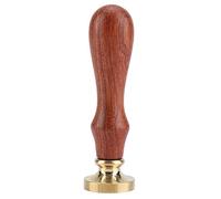 ANKROYU Classic Wooden Brass Sealing Wax Stamp Stick Elegant Vintage Wax Seal Stamp for Wedding Invitations Letters Envelopes Gifts Craft DIY Projects Wood Handle 9cm 5 Styles (Miscellaneous F: 203)