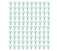 ANKROYU Coconut Tree Paper Clips 100pcs Metal Office Paper Clips Anti Slip Resistant Cute Small Paper Clips for Home Office School Use with Storage Box