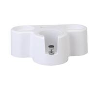 ANKROYU Coffee Tamping Station Organizer Adjustable Height Coffee Portafilter Holder for 51mm 53mm 58mm Portafilter Coffee Tamper Distributor Puck Screen ABS Material 23x15cm (White)