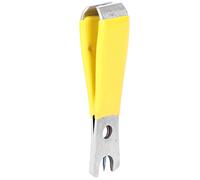 ANKROYU Compact Fishing Line Cutter Strapping Tool, Stainless Steel Wire Scissors with Plastic Handle, Fly Fishing Accessory for Saltwater Freshwater Anglers (Yellow)