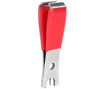 ANKROYU Compact Fishing Line Cutter Strapping Tool, Stainless Steel Wire Scissors with Plastic Handle, Fly Fishing Accessory for Saltwater Freshwater Anglers (Red)