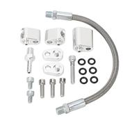 ANKROYU Coolant Crossover Hose Kit Throttle Body Bypass Hose Kit Steam Port Crossover Hose Kit High Performance Durable Metal Construction for LS Series Engines 19 Piece Set