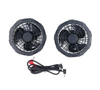 ANKROYU Cooling Vest Fan 2 Pack Brushless Motor Ultra Quiet Air Conditioned Jacket Fan 12V DC Power with Durable ABS Housing for Outdoor Work and Hot Environments