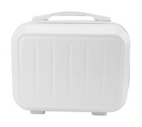ANKROYU Cosmetic Bag Case Large Capacity Travel Toiletry Makeup Organizer ABS Material 14 Inch Fashionable Storage Box for Women Girls Carry On Size 30 x 23 x 15cm (White)