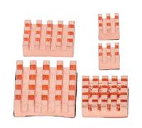 ANKROYU CPU Copper Heatsink High Performance Cooling Kit with Thermal Conductive Adhesive for 5 Orange Pi and Mini PCs 5PCS Premium Quality Set