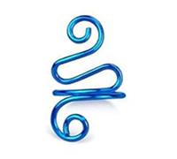 ANKROYU Crochet Tension Ring Adjustable Alloy Yarn Control Ring for Knitting Crocheting DIY Handmade Craft Gift for Wool Lovers Crochet Enthusiasts Mothers Day Valentine Gift (Light Blue)