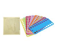 ANKROYU Cross Stitch Threads Organizer Embroidery Floss Winding Boards Plastic Bobbins 20 Pieces with Digital Sign for Needlework Storage and Organization