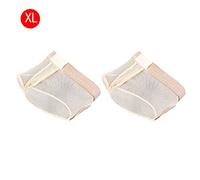 ANKROYU Dance Pads Foot Thongs Breathable Flexible Half Sole Protective Shoes for Ballet Jazz Modern Belly Dancing Mesh Microfiber S M L XL 1 Pair (XL)
